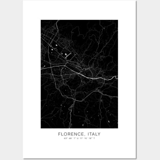 florence maps print poster Posters and Art